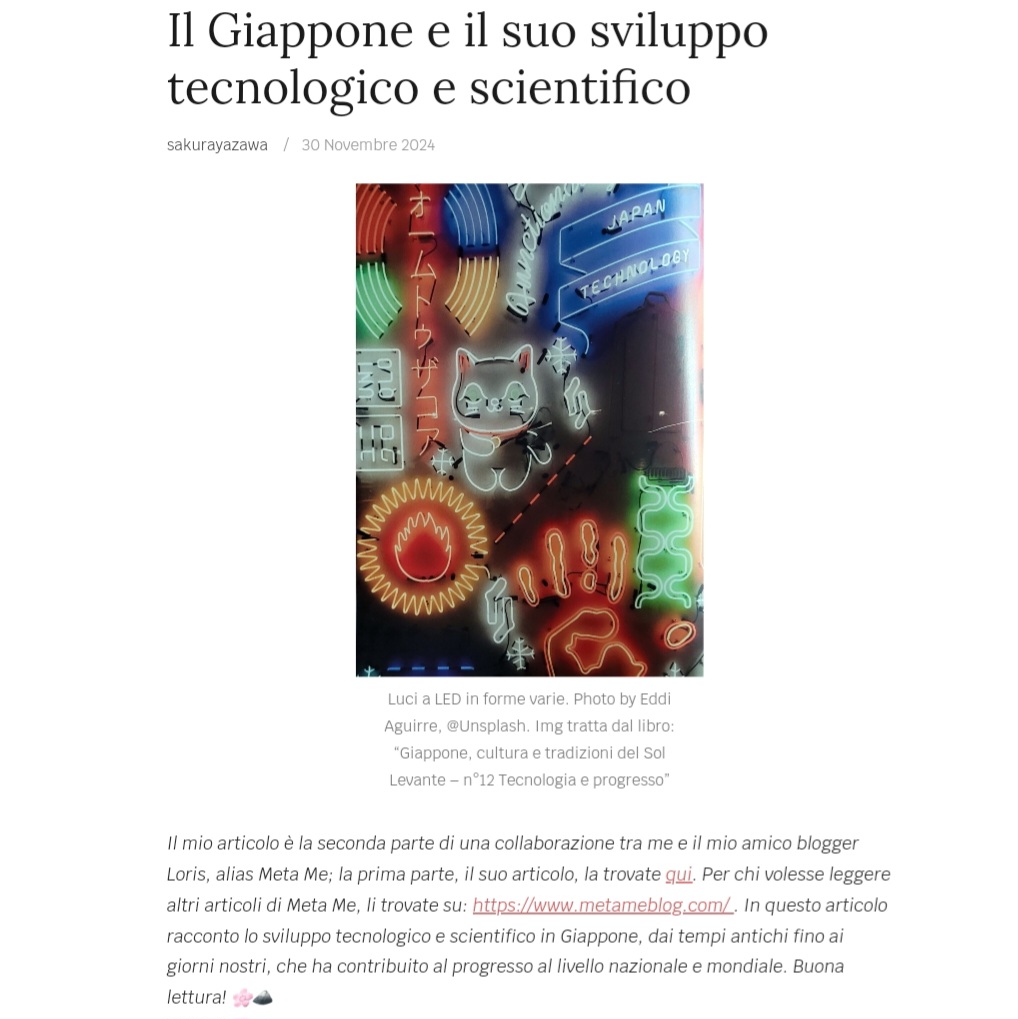 Recensione “Il Giappone e il suo sviluppo tecnologico e scientifico” di sakurayazawa